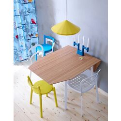 Masa Ikea PS 2012 cu extensie plianta 74/106/138x80cm (Bambus/Alb) Thumb