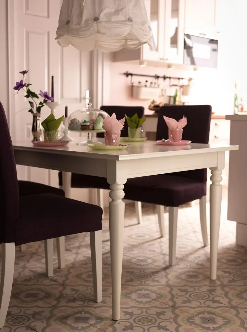 Masa extensibila Ikea Ingatorp 155/215x87cm (Alb)