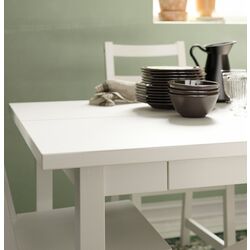 Masa extensibila Ikea Nordviken 152/223x95 (Alb) Thumb