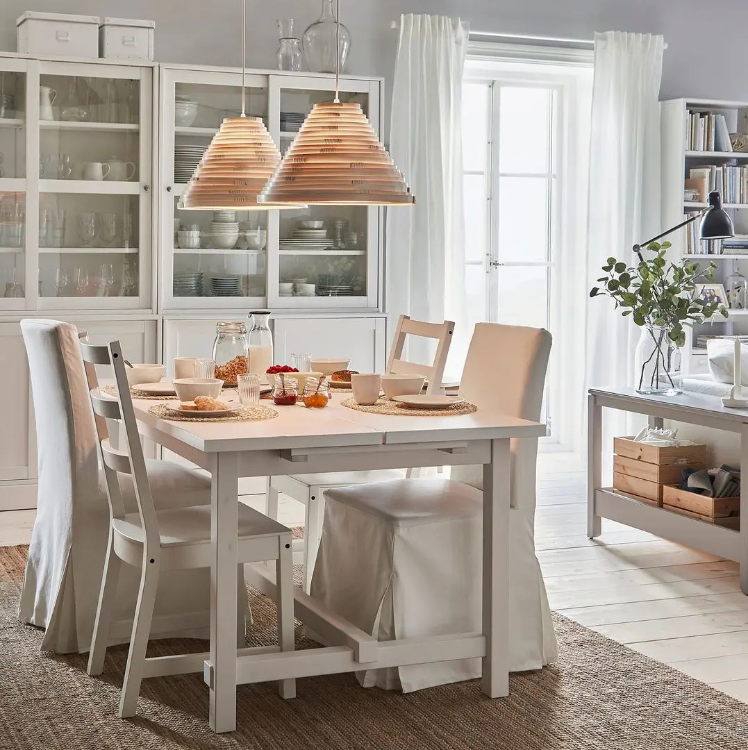 Masa extensibila Ikea Nordviken 152/223x95 (Alb)