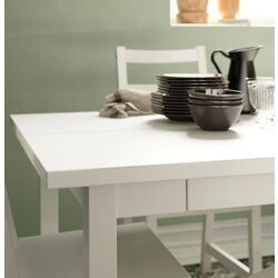 Masa extensibila Ikea Nordviken 210/289x105cm (Alb) Thumb