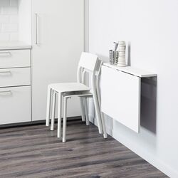 Masa extensibila de perete Ikea Norberg 74x60 (Alb) Thumb