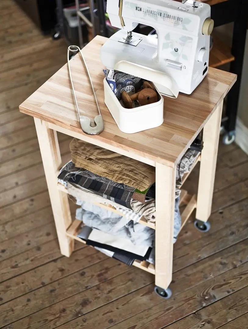 Masa de servit Ikea Bekvam 58x50cm (Mesteacan)