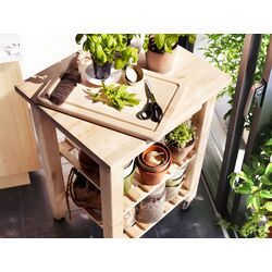 Masa de servit Ikea Bekvam 58x50cm (Mesteacan) Thumb