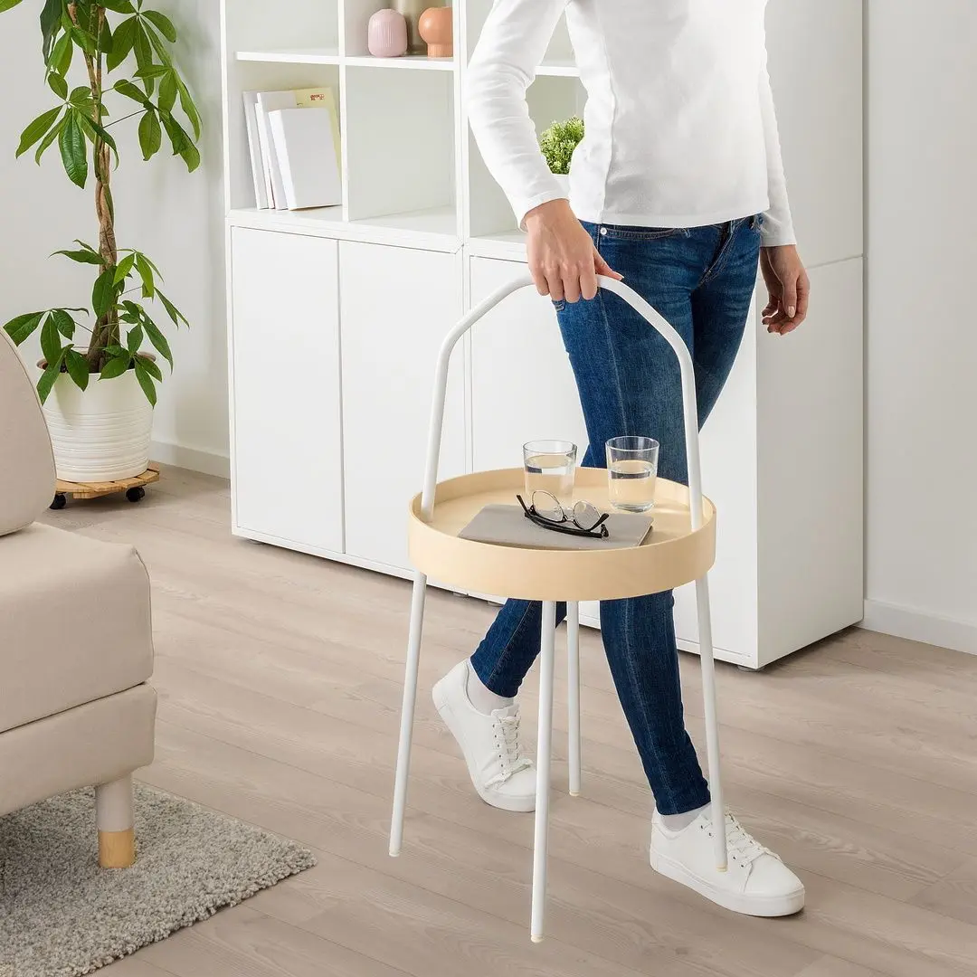 Masa de servit Ikea Burvik 38cm (Alb)