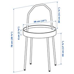 Masa de servit Ikea Burvik 38cm (Alb) Thumb