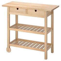Masa de servit Ikea Forhoja 100x43 (Mesteacan)
