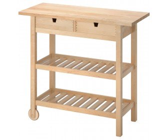 Masa de servit Ikea Forhoja 100x43 (Mesteacan)