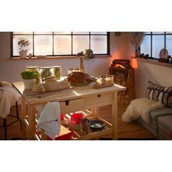 Masa de servit Ikea Forhoja 100x43 (Mesteacan) Thumb