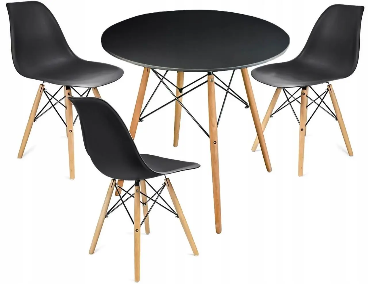 Masa stil scandinav Jumi CM-891821 (Black) - 3