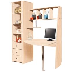 Masa pentru calculator КМК 0414.12 Venetsiya 01 dreapta (Milky Oak)