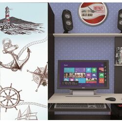 Masa de calculator Marcel Prod KC001 (Wenge/Birch/Photoprint) Thumb