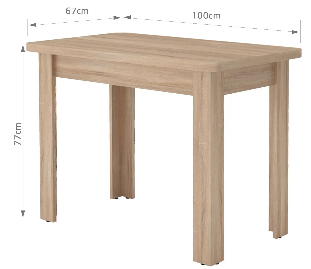 Стол Marcel Prod KC-6 RO (Sonoma Oak) - 3