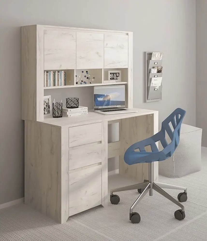 Masa de birou Tempo Kondela Angel Typ 80 (White Craft)