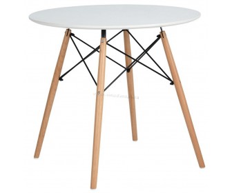 Masa Mobhaus Demin (White/Beech)