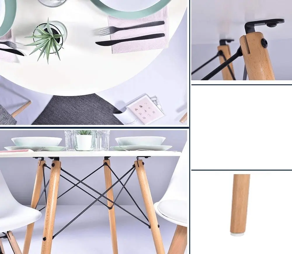 Стол Mobhaus Demin (White/Beech)