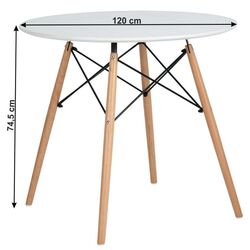 Стол Mobhaus Demin (White/Beech) Thumb