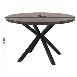 Masa Mobhaus Medor (Dark Oak/Black) Thumb