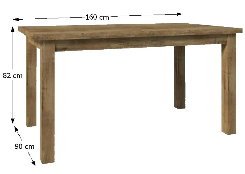 Masa Mobhaus Montana STW (Lefkas Oak)