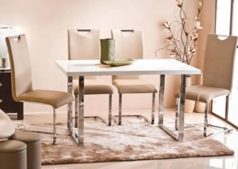 Стол Mobhaus Talos (White/Chrome)