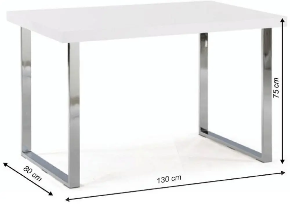 Стол Mobhaus Talos (White/Chrome)