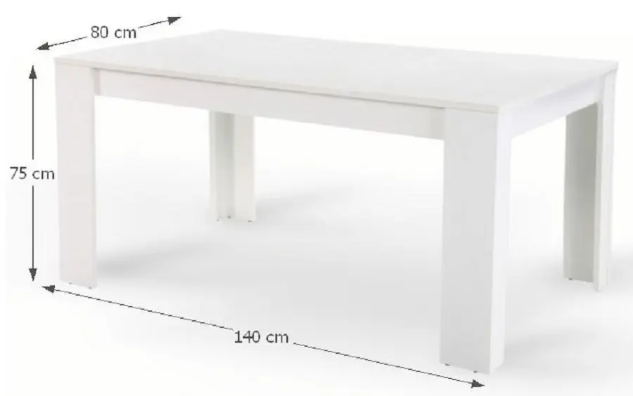 Стол Mobhaus Tomy New 140 (White)