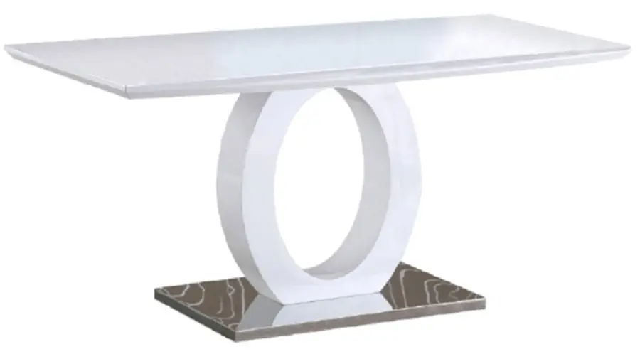 Masa Mobhaus Zarini (White Extra High Gloss)