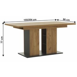 Masa extensibila Mobhaus Fidel (Craft Oak Golden/Graphite Gray) Thumb