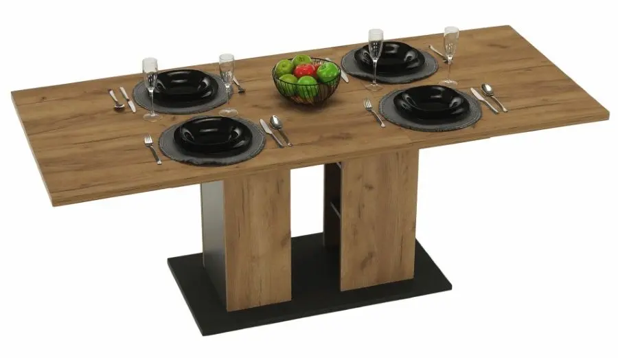 Masa extensibila Mobhaus Fidel (Craft Oak Golden/Graphite Gray)
