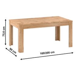 Стол раскладной Tempo Kondela Pusan S (Appalachian Oak) Thumb