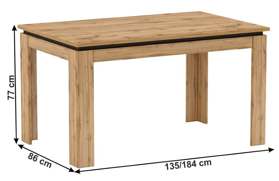 Стол раскладной Mobhaus Toronta S (Wotan Oak) - 3