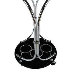 Masa de servit Mobhaus Vesna (Black Glass/Chrome) Thumb