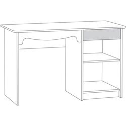 Masa de birou Mobi Florenciya 12.24 (Ash Anchor Light) Thumb