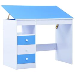 Banca reglabila VidaXL 287446 (White/Blue) Thumb