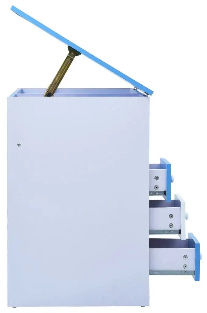 Banca reglabila VidaXL 287446 (White/Blue)