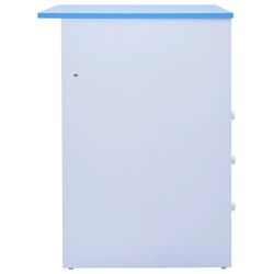 Banca reglabila VidaXL 287446 (White/Blue) Thumb