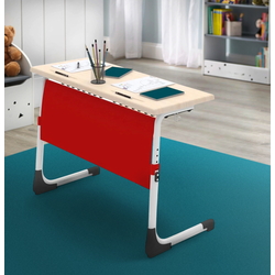 Парта ModaLife Double (Natural Wood/Red/White)