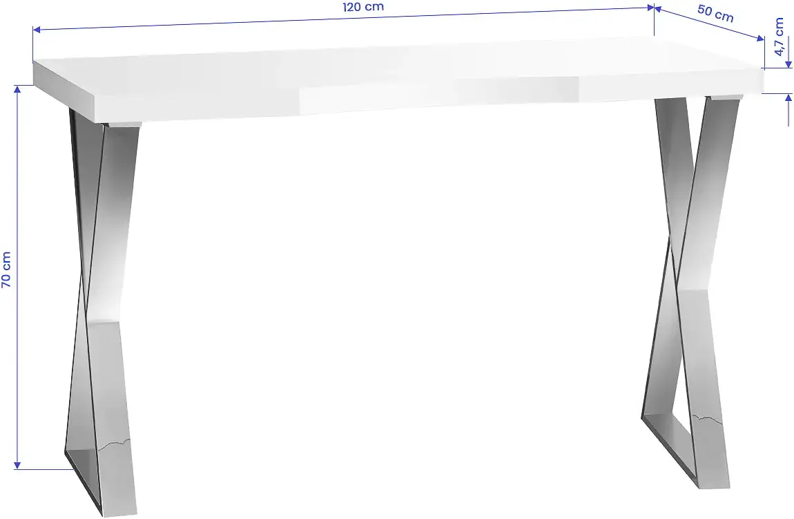 Masa manichiura Momo 04-SL 151036 (White/Silver)