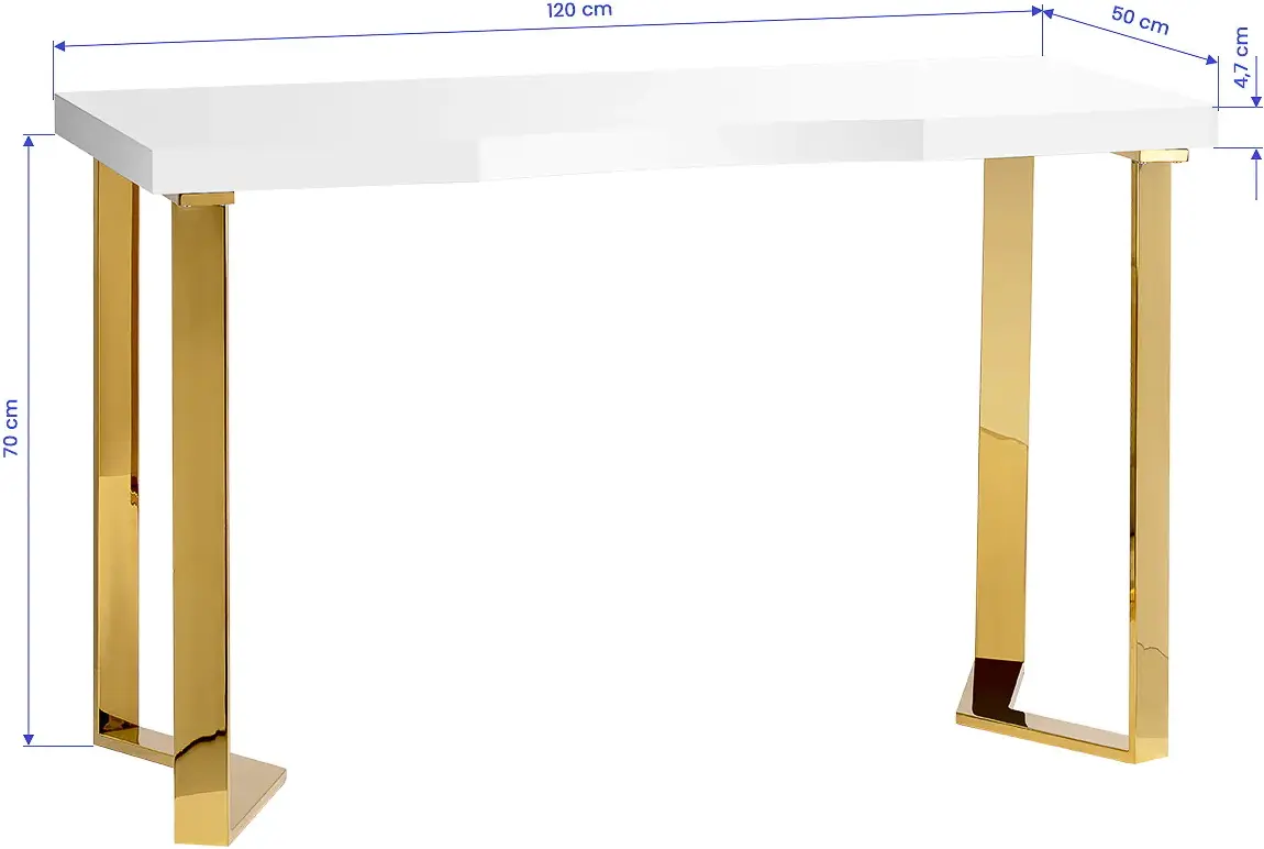 Masa manichiura Momo 05-GL 151046 (White/Gold)