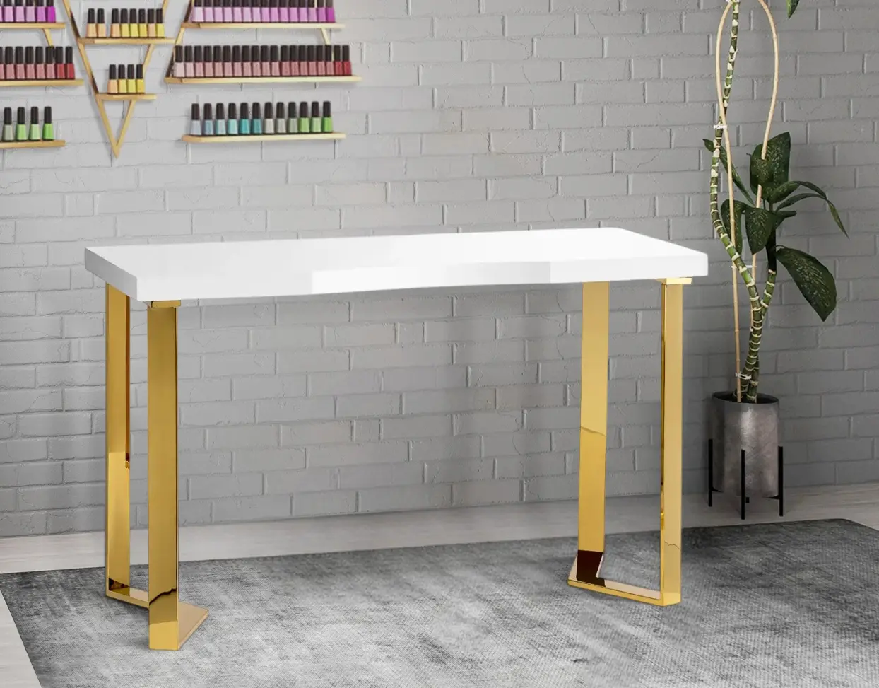 Masa manichiura Momo 05-GL 151046 (White/Gold)