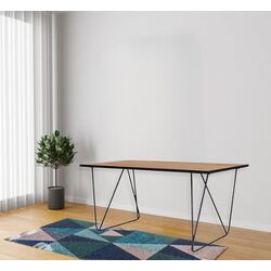 Masa Nowy Styl Rocky (Black/Oak)