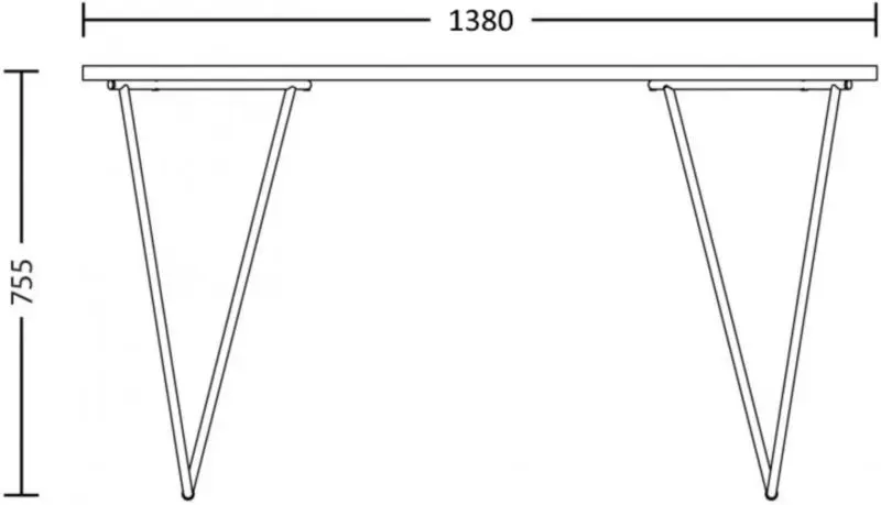 Masa Nowy Styl Rocky (Black/Oak)