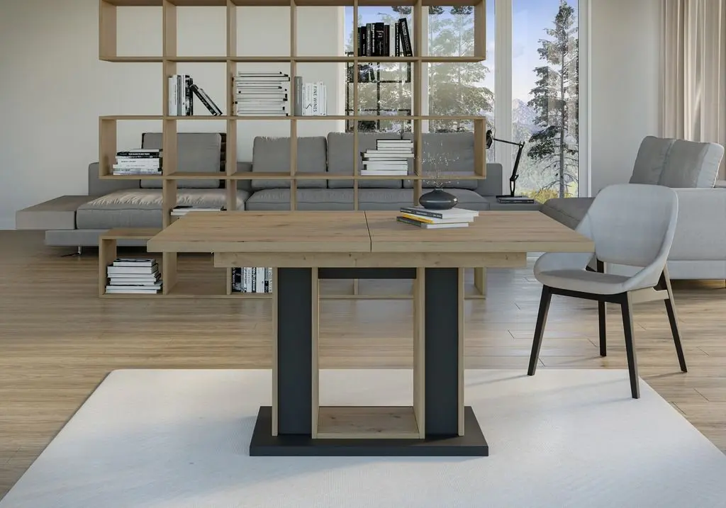 Masa extensibila Prospero Forest (Artisan Oak/Black)