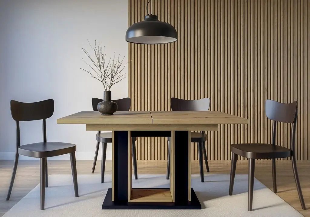 Masa extensibila Prospero Forest (Artisan Oak/Black)