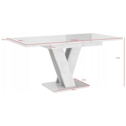 Masa extensibila Prospero Masiv (White Gloss) Thumb