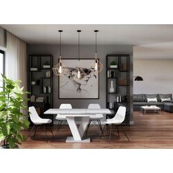 Masa extensibila Prospero Masiv (White/Stone) Thumb