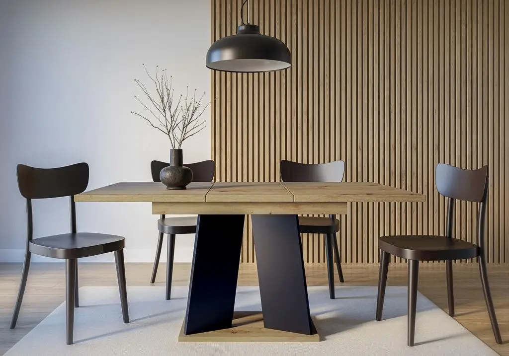 Masa extensibila Prospero Mufo (Artisan Oak/Black)