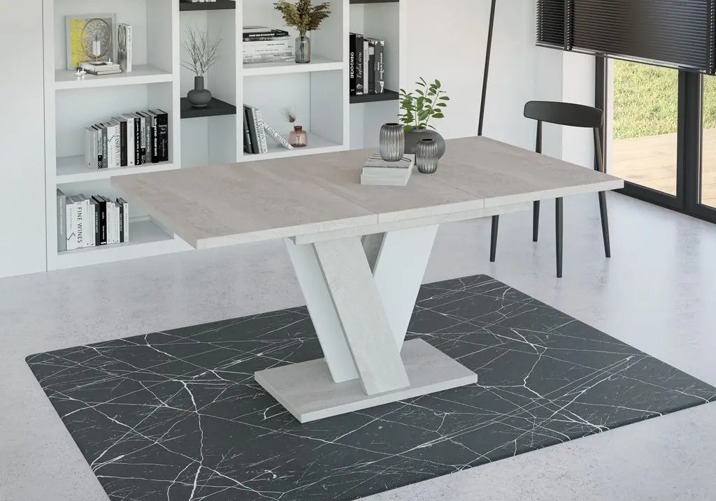 Masa extensibila Prospero Viney K350 (White/Сoncrete)