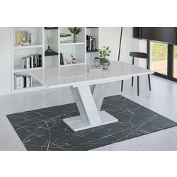 Masa extensibila Prospero Viney (White Gloss/Stone) Thumb