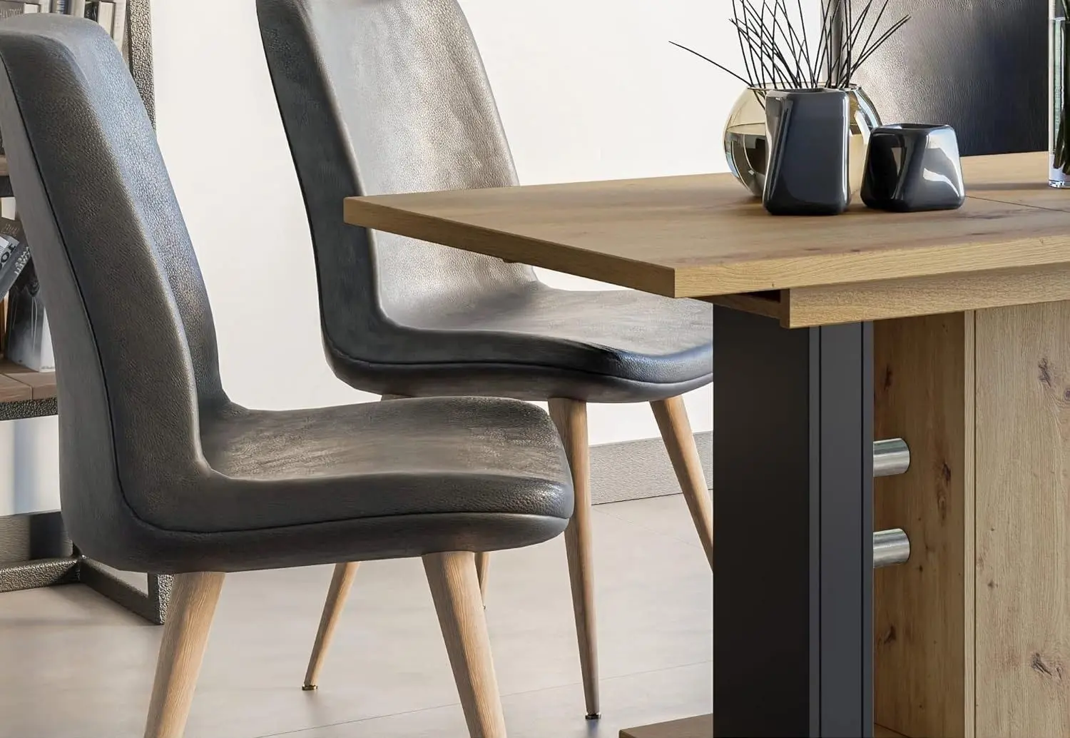 Masa extensibila Prospero Wild (Artisan Oak/Black)